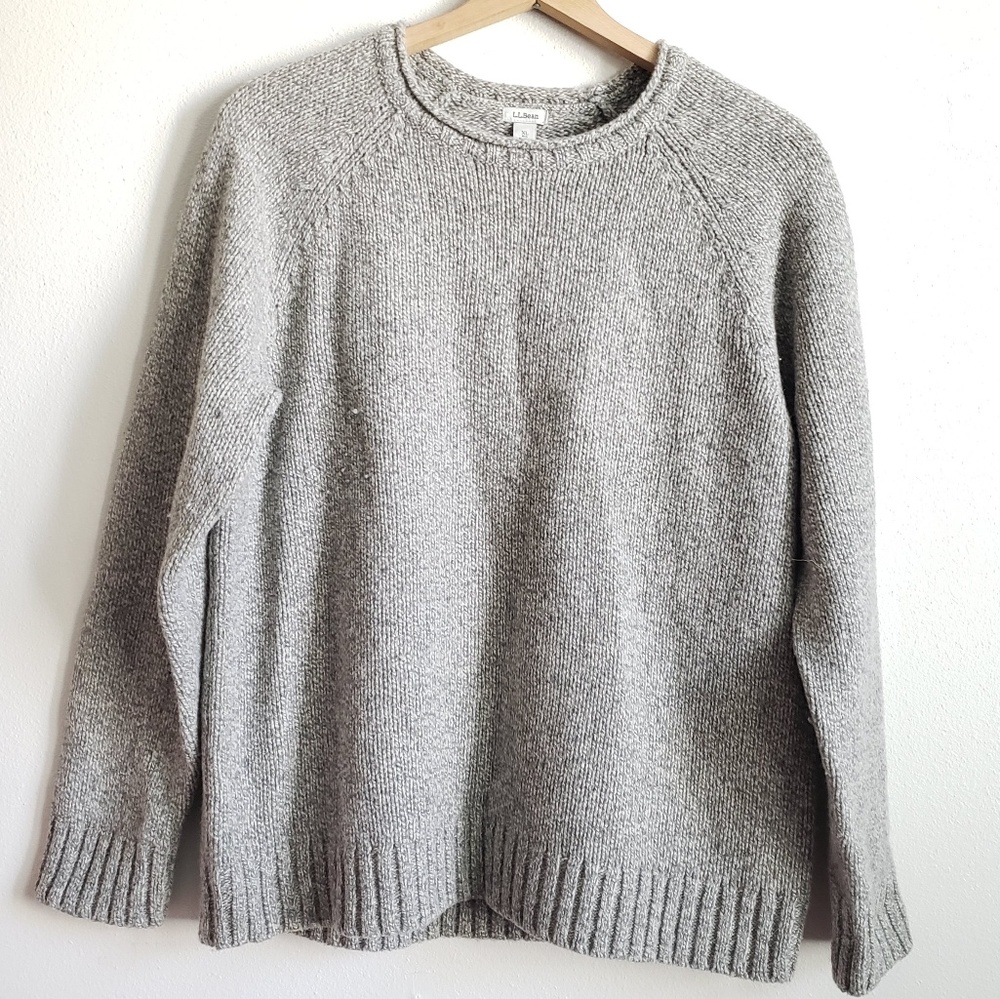 L.L. Bean Chunky Knit Wool Sweater